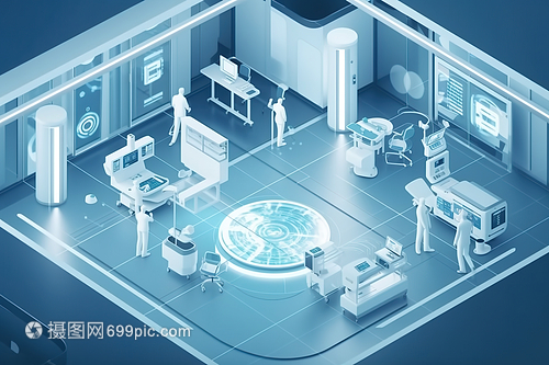 25D科技智能醫(yī)療保健治療中心 數(shù)字藝術(shù)與智能設(shè)備科技融合的未來(lái)藍(lán)圖